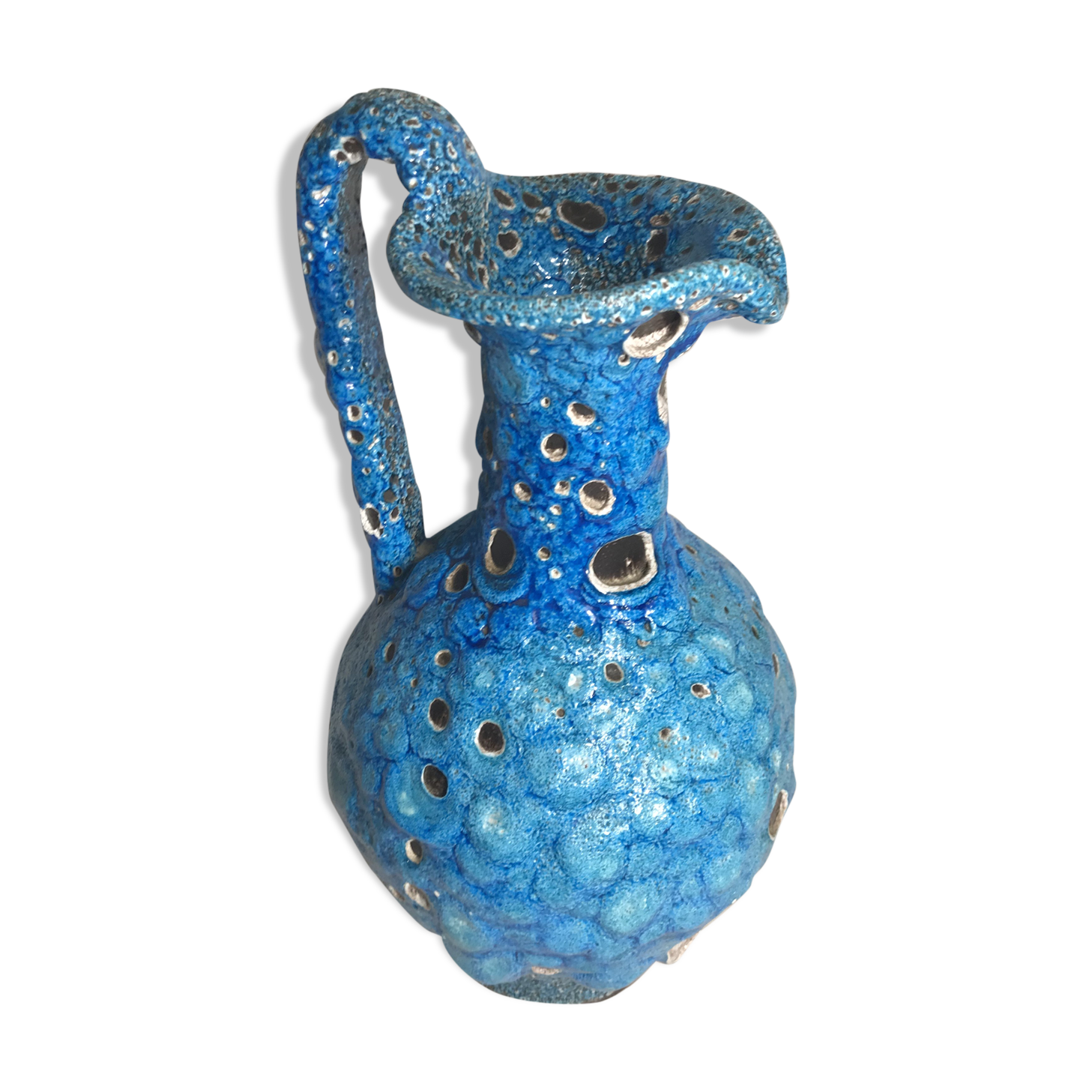 Former pitcher in blue ceramic