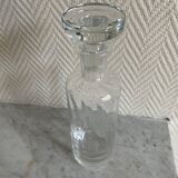 Carafe en verre cylindrique