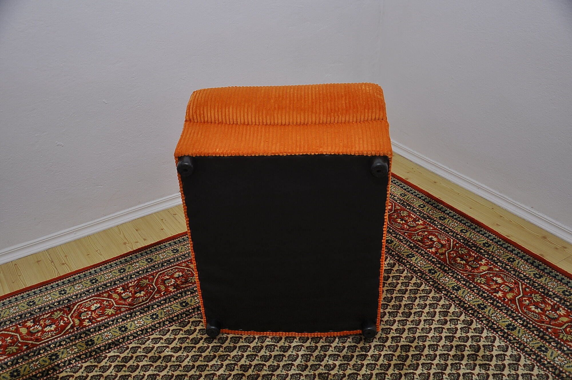 Orange Corduroy Modular Sofa, 1970s, Set of 5