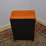 Orange Corduroy Modular Sofa, 1970s, Set of 5