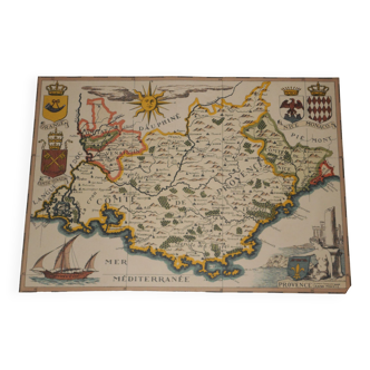 Map county Provence - D.Derveaux - Beautiful condition
