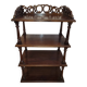Antique Art Nouveau shelf in carved wood