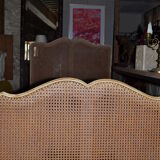 Beds caned in pair, end 19th century, circa 1890