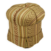 Art Deco Stool Friedrich Otto Schmidt, Pouf, Original Condition, Vienna, 1920s