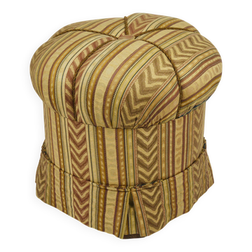 Art Deco Stool Friedrich Otto Schmidt, Pouf, Original Condition, Vienna, 1920s