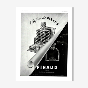 Vintage poster 30s Pinaud perfume