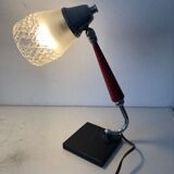 Desk lamp marble 30cm vintage 1950