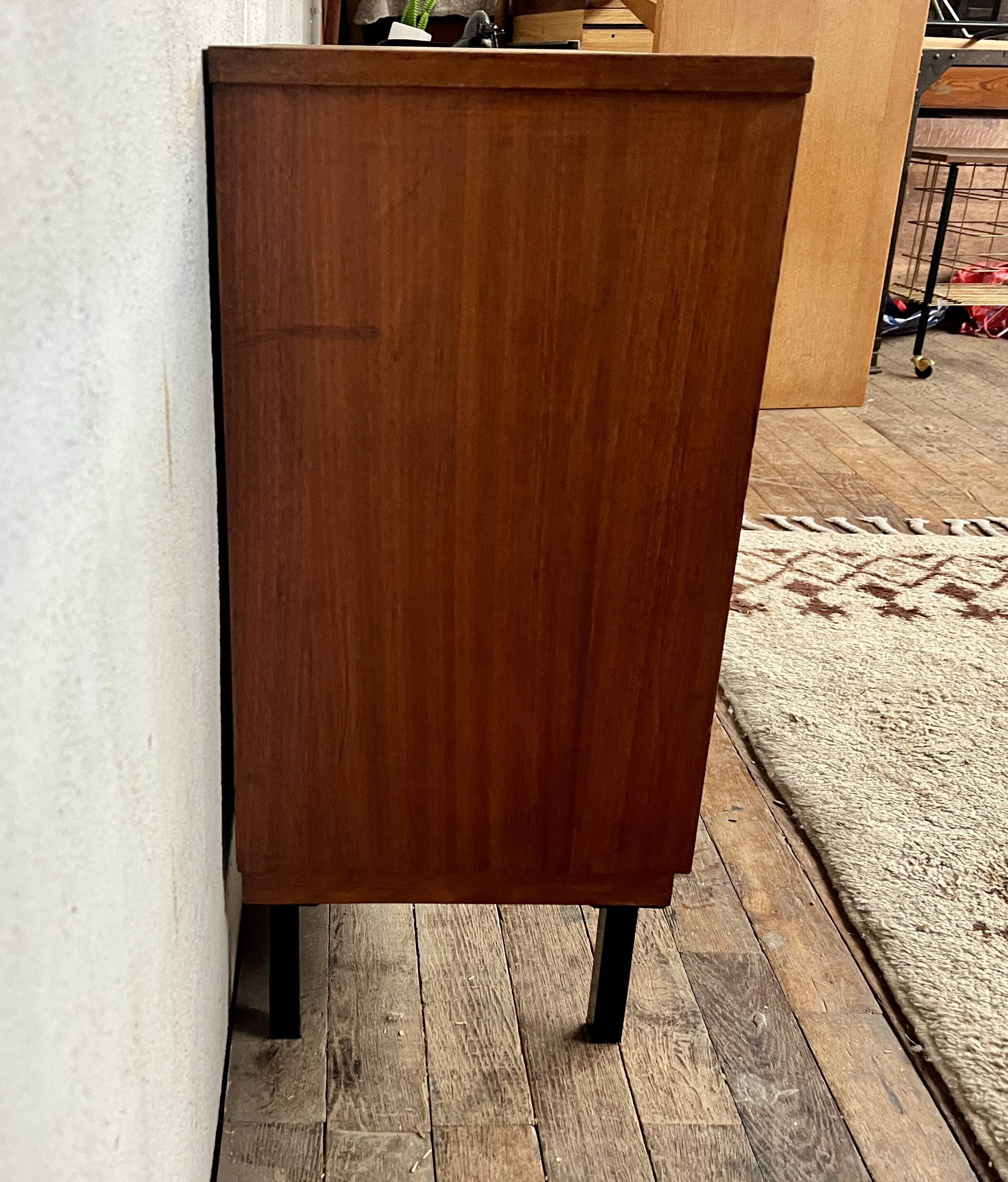 Vintage teak bookcase shelf 1960