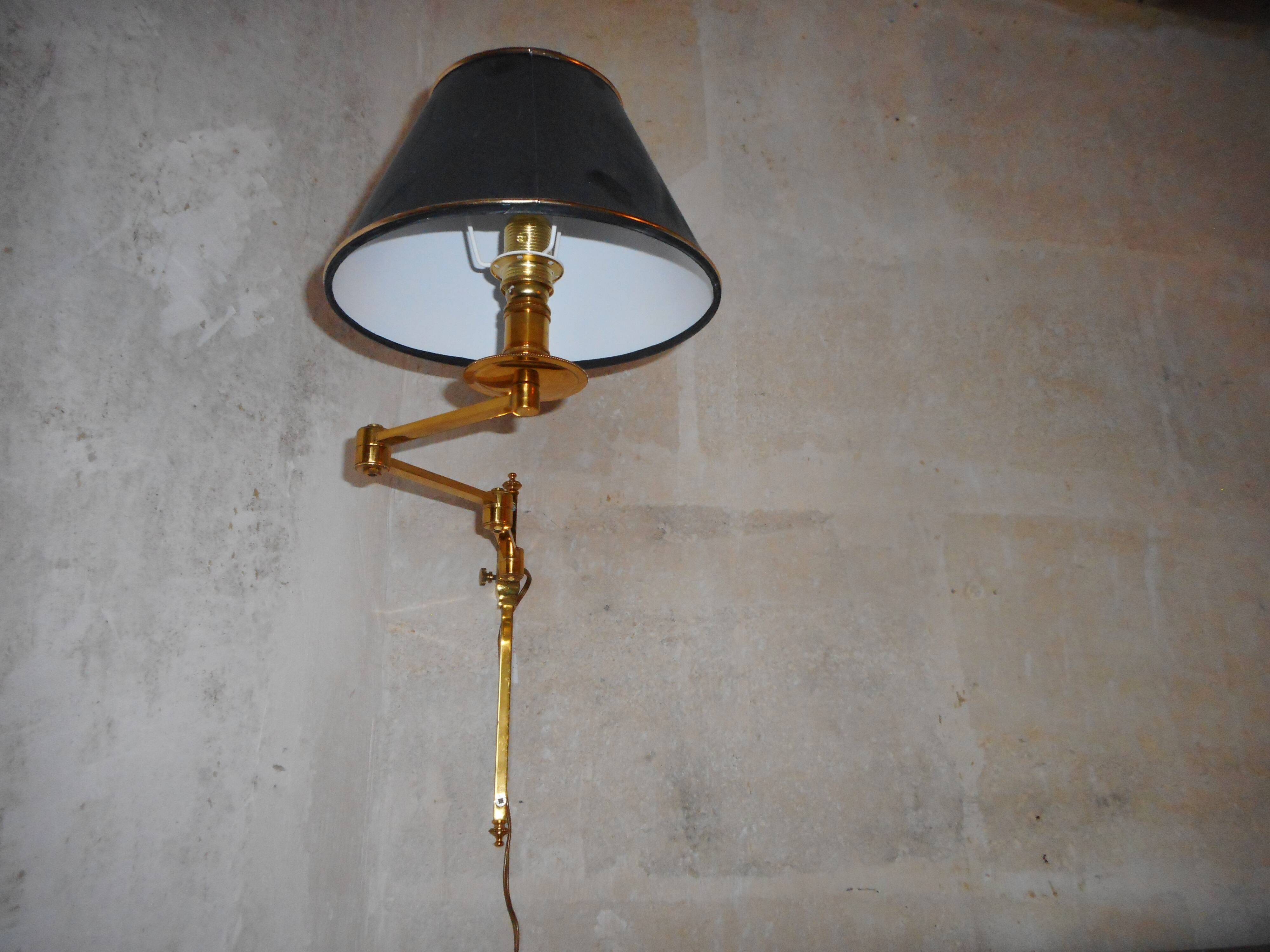 Pair of brass sconces