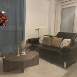 Château d'Ax leather sofa