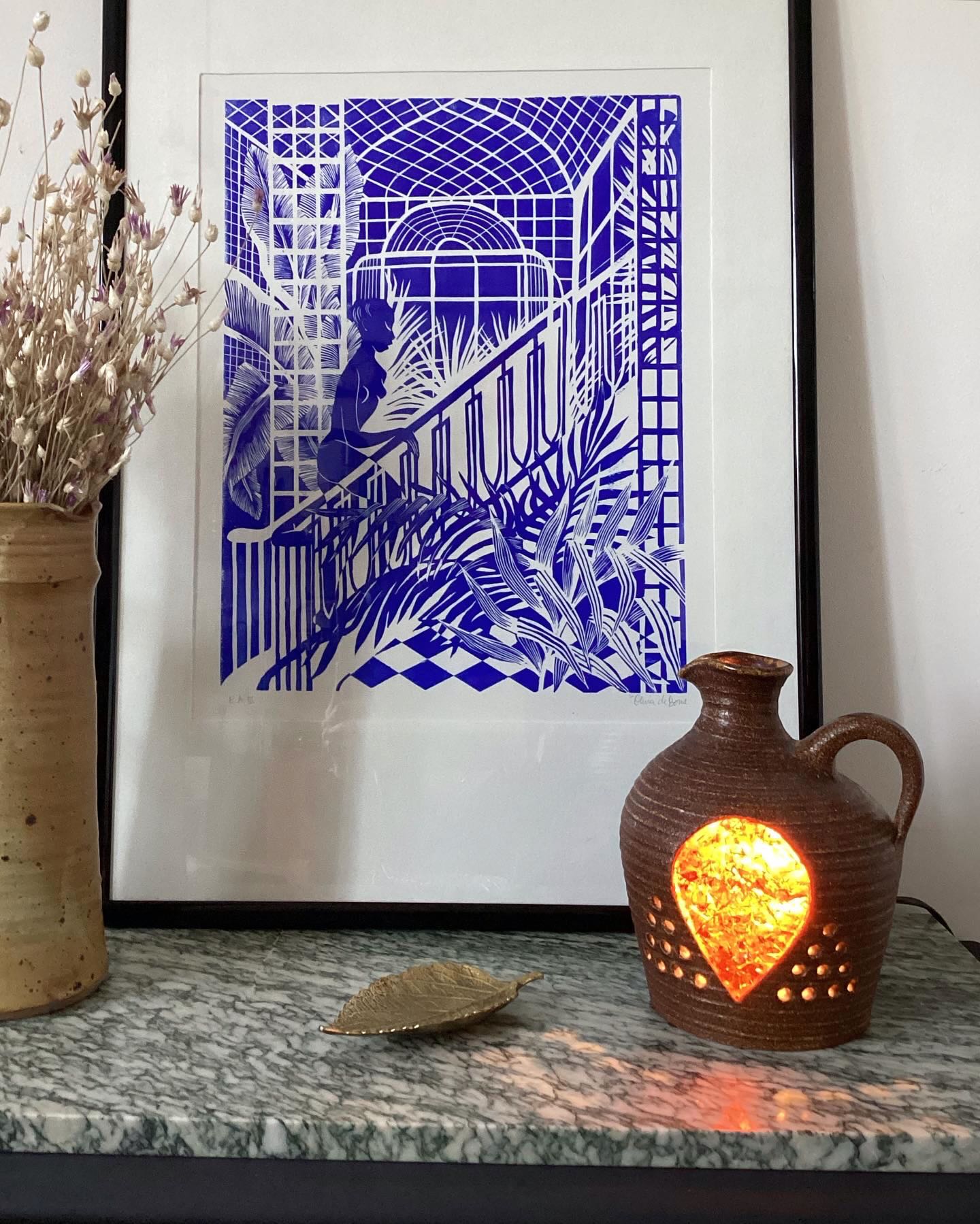 Accolay stoneware lamp