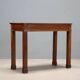 Ancient walnut console empire with drawer, Italy, 19th century.