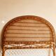 Vintage rattan headboard