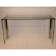 Gallotti and Radice design desk in glass and chrome 1970