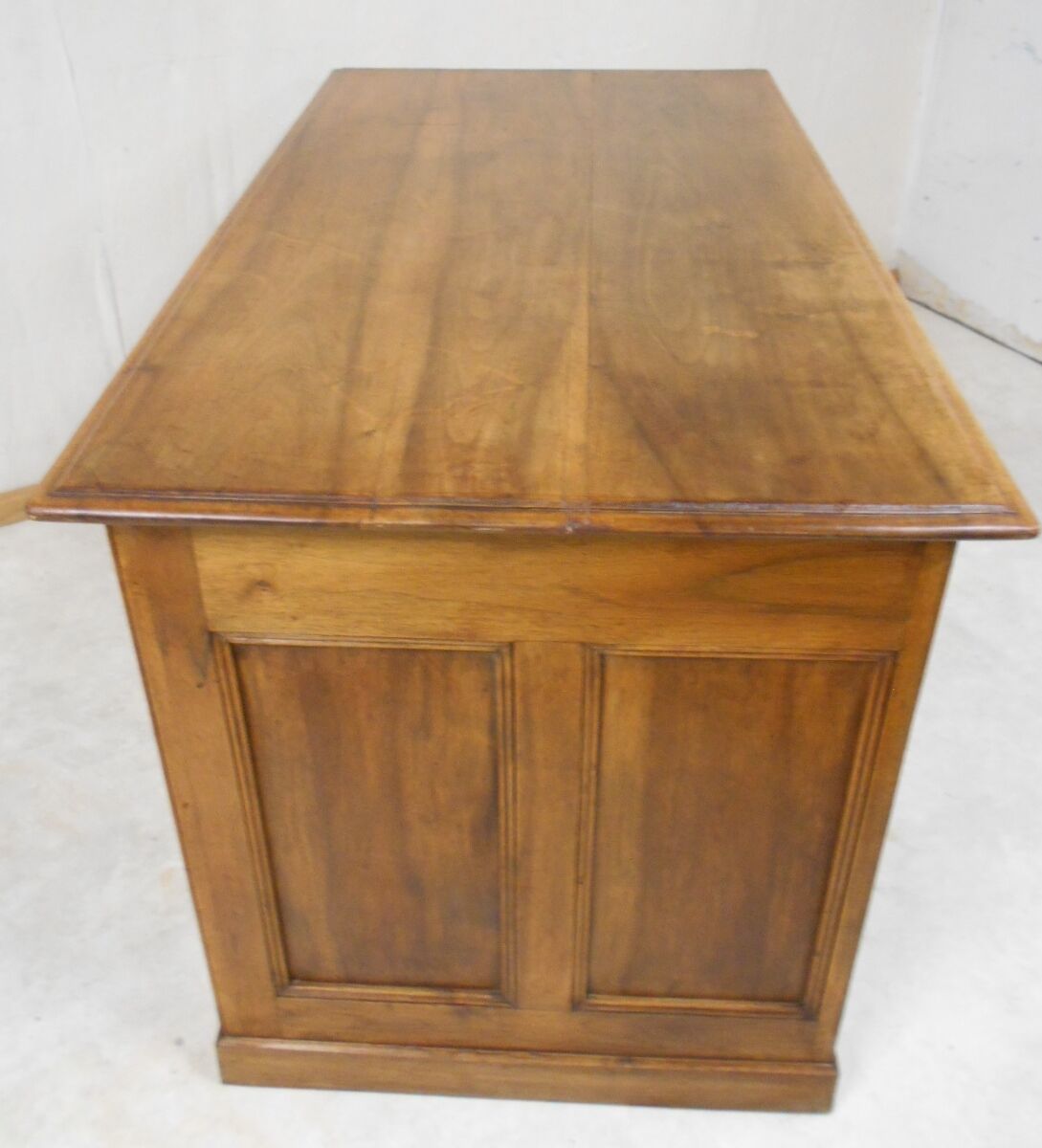 Coffered walnut desk