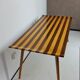 Table low Italian 1950, on the walnut and Sycamore
