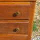 Vintage oak chest of drawers with 5 drawers from the 1950s.