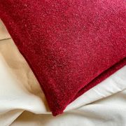 Red wool cushion - 40 cm