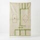 Tapis Marocain ton vert Azilal