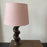 Old wooden table lamp