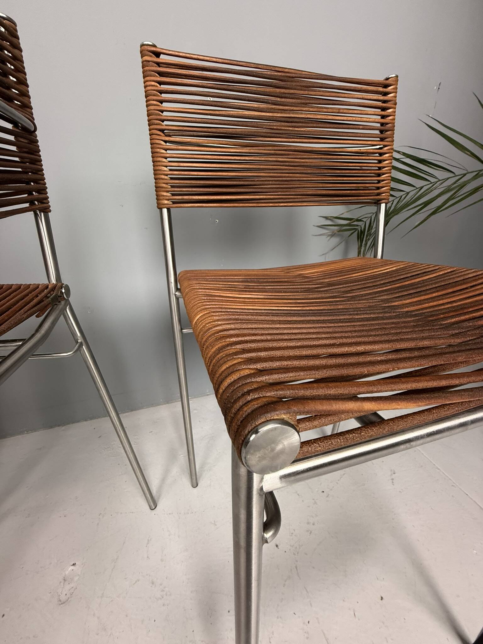 Tito Agnoli - Set of three bar stools "Miss B", Italy, 1997