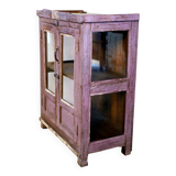 Antique Burmese teak sideboard with original mauve patina