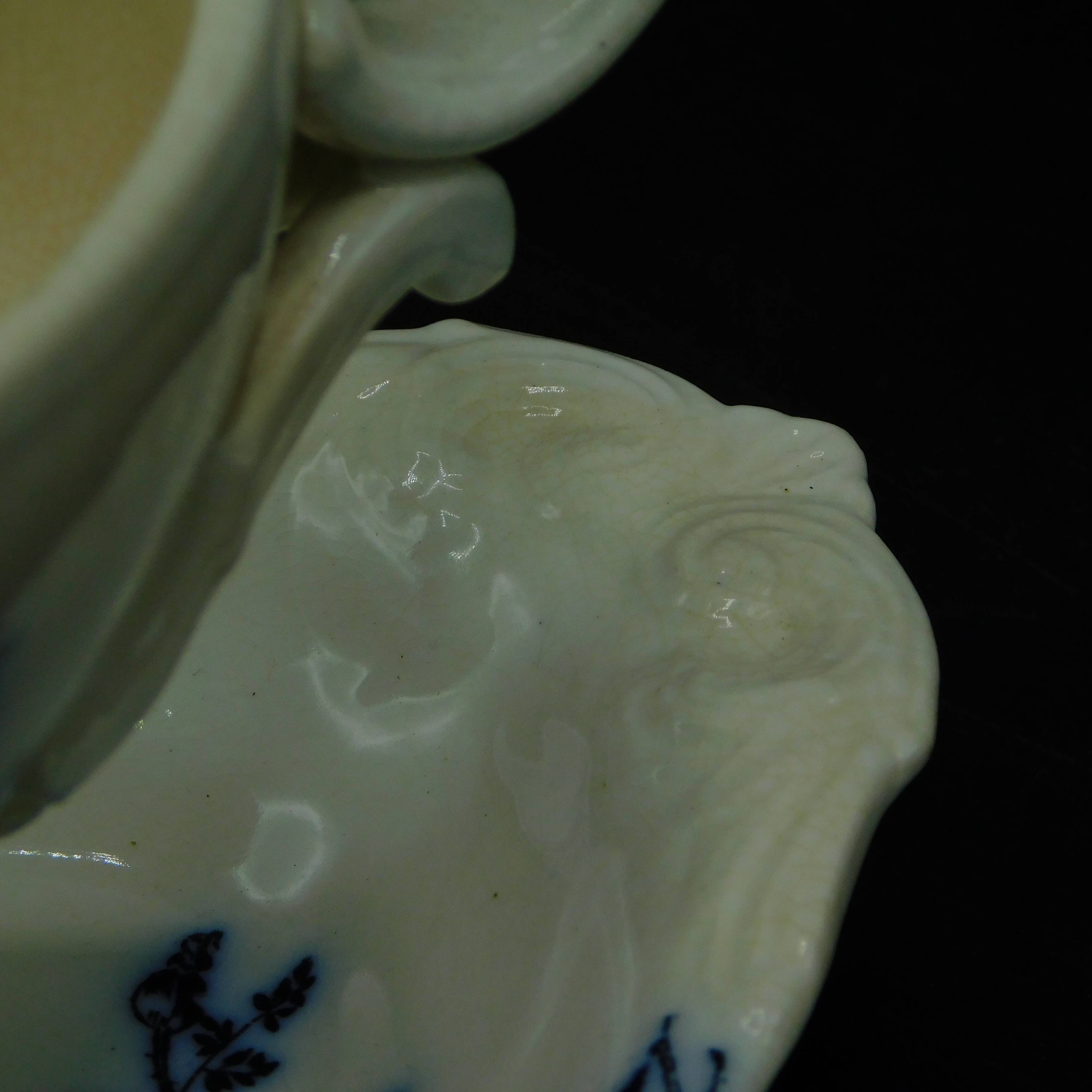 Saucière Art Nouveau, Terre de Fer, poppies