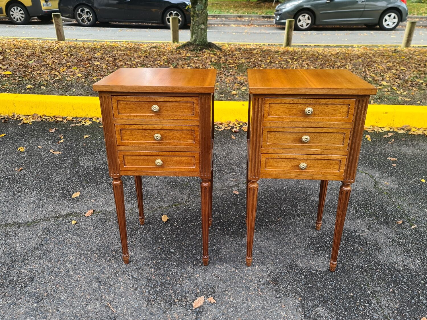 Pair of Louis XVI bedsides