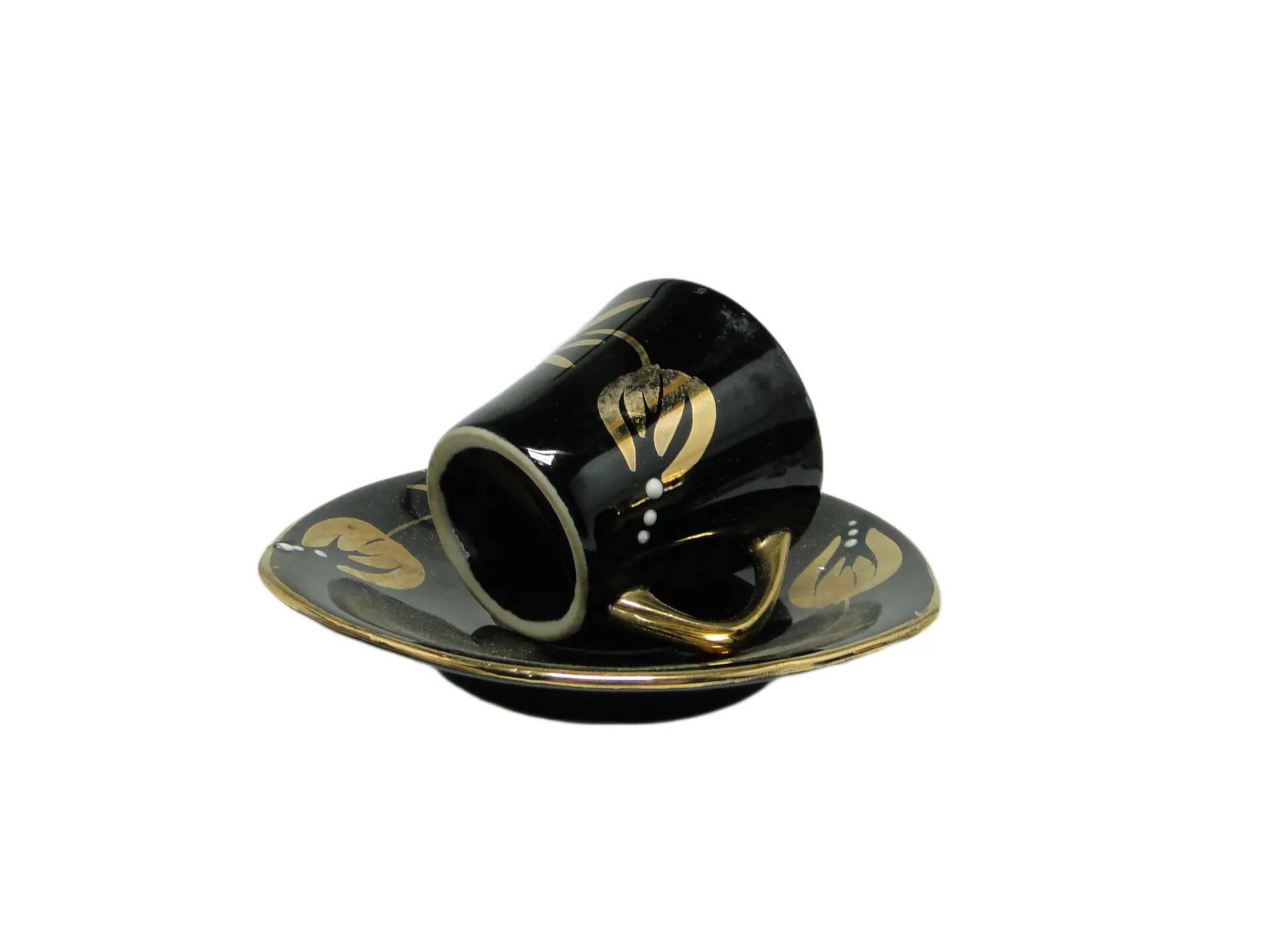 Cup and saucer set, Chic & Glam, porcelain, Chodzież, Poland, 1970s