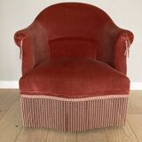 Velvet toad armchair