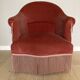Fauteuil crapaud velours