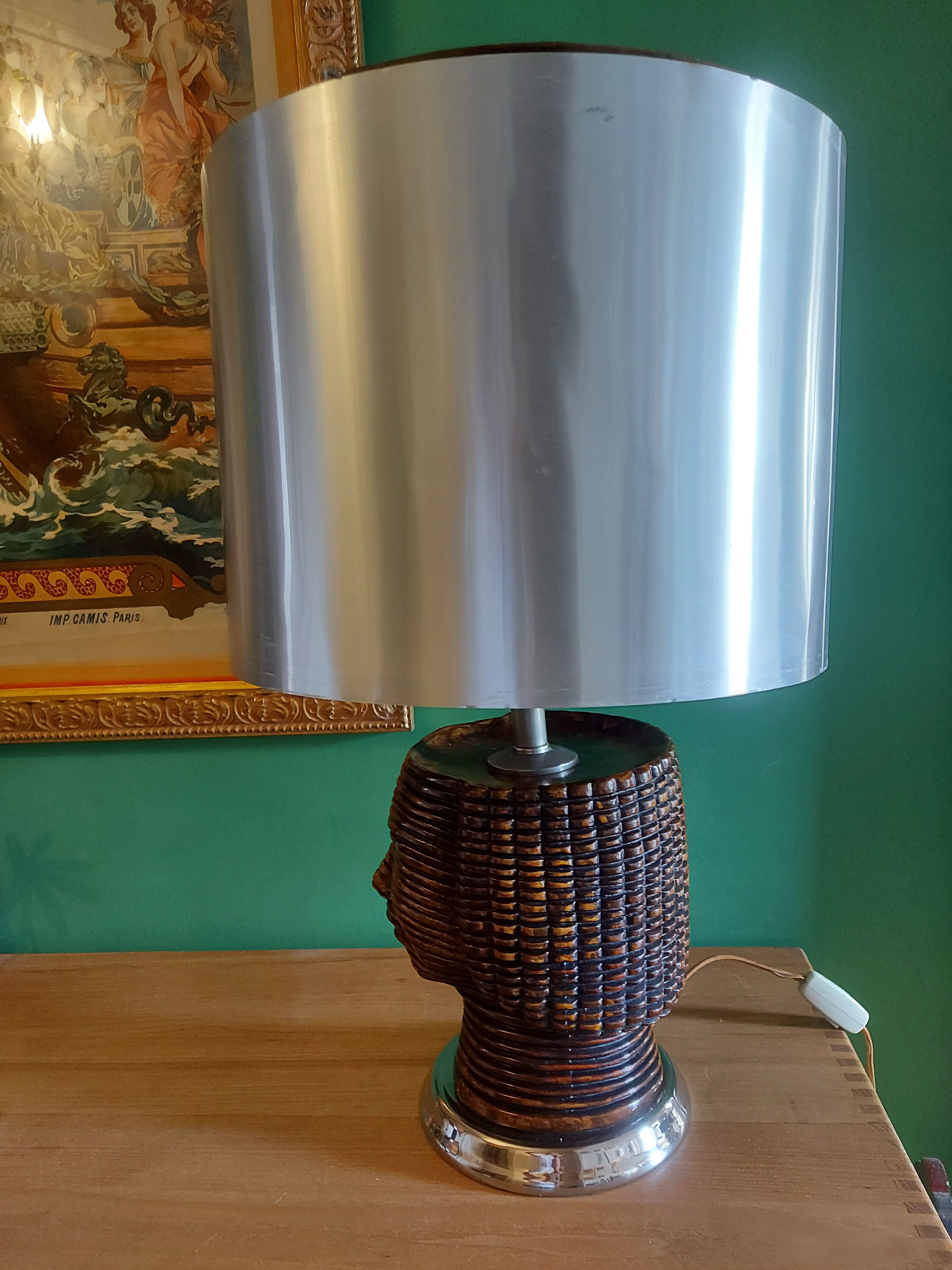 Vintage ceramic lamp of the years 70's luxor