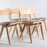 Set of 4 bumerang chairs from 1960s.