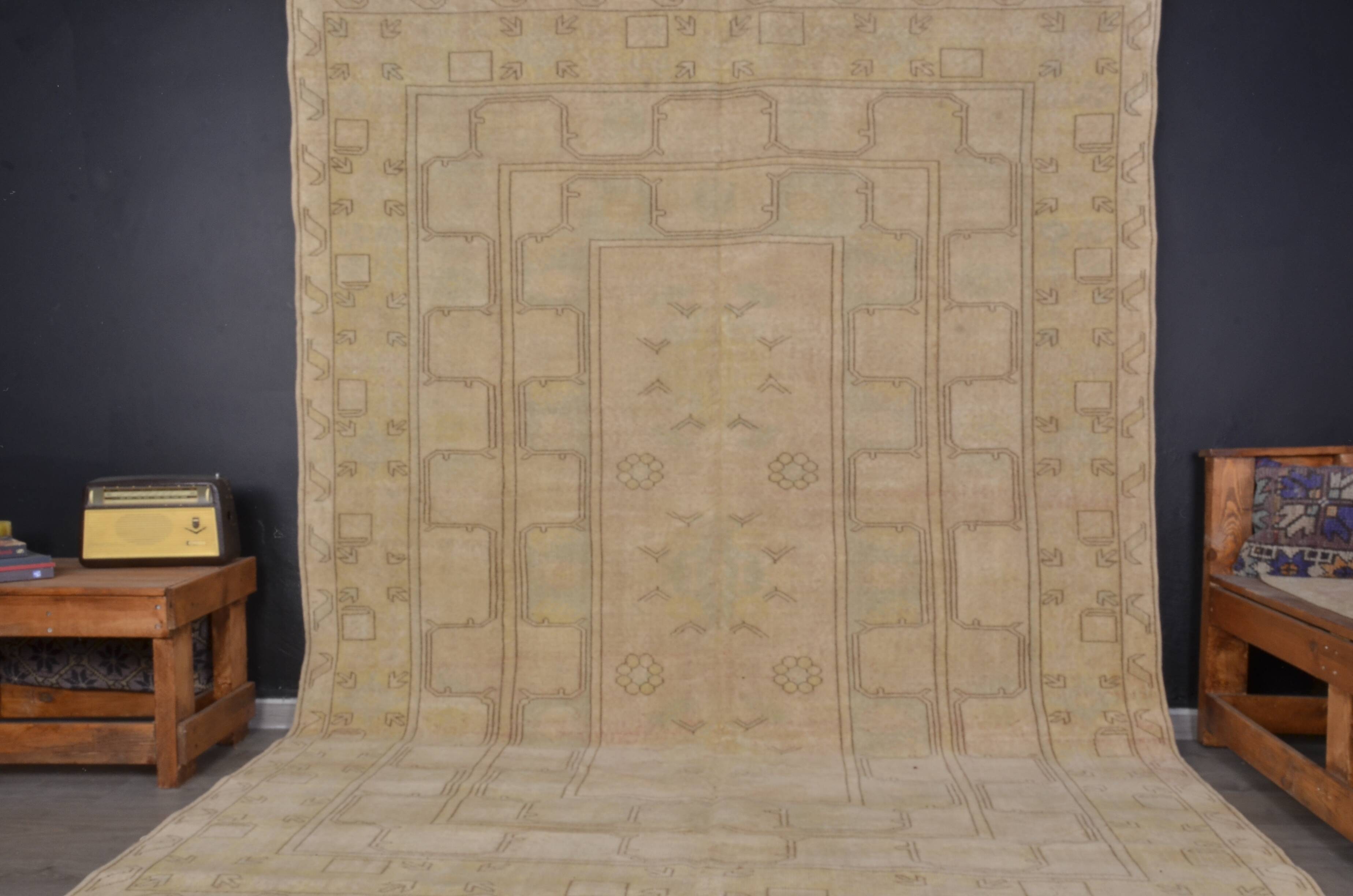 Oushak Vintage Antique Wool Rug sku2403