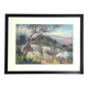 Oil on Canson, landscape located in Italy, signed mid 20th century.