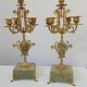 Two onyx candle holders