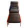 Fauteuil et pouf Maggiolina –Design Marco Zanuso – Cuir & Structure orange
