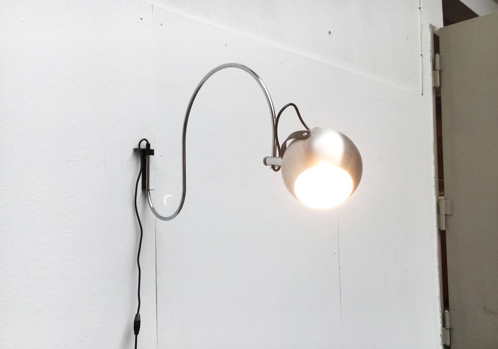 Mid-century space age wall lamp by Anvia