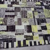 Rare beautiful hand made abstract design wool carpet / rug, 1940s