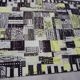 Rare beautiful hand made abstract design wool carpet / rug, 1940s