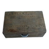 Suitcase box solid wood patinated trunk storage lock dp 0823312