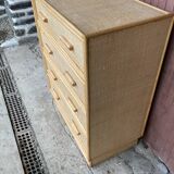 Commode en rotin