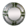 Mid-century round green Murano glass Italian mirror by Mazzega, 1960s