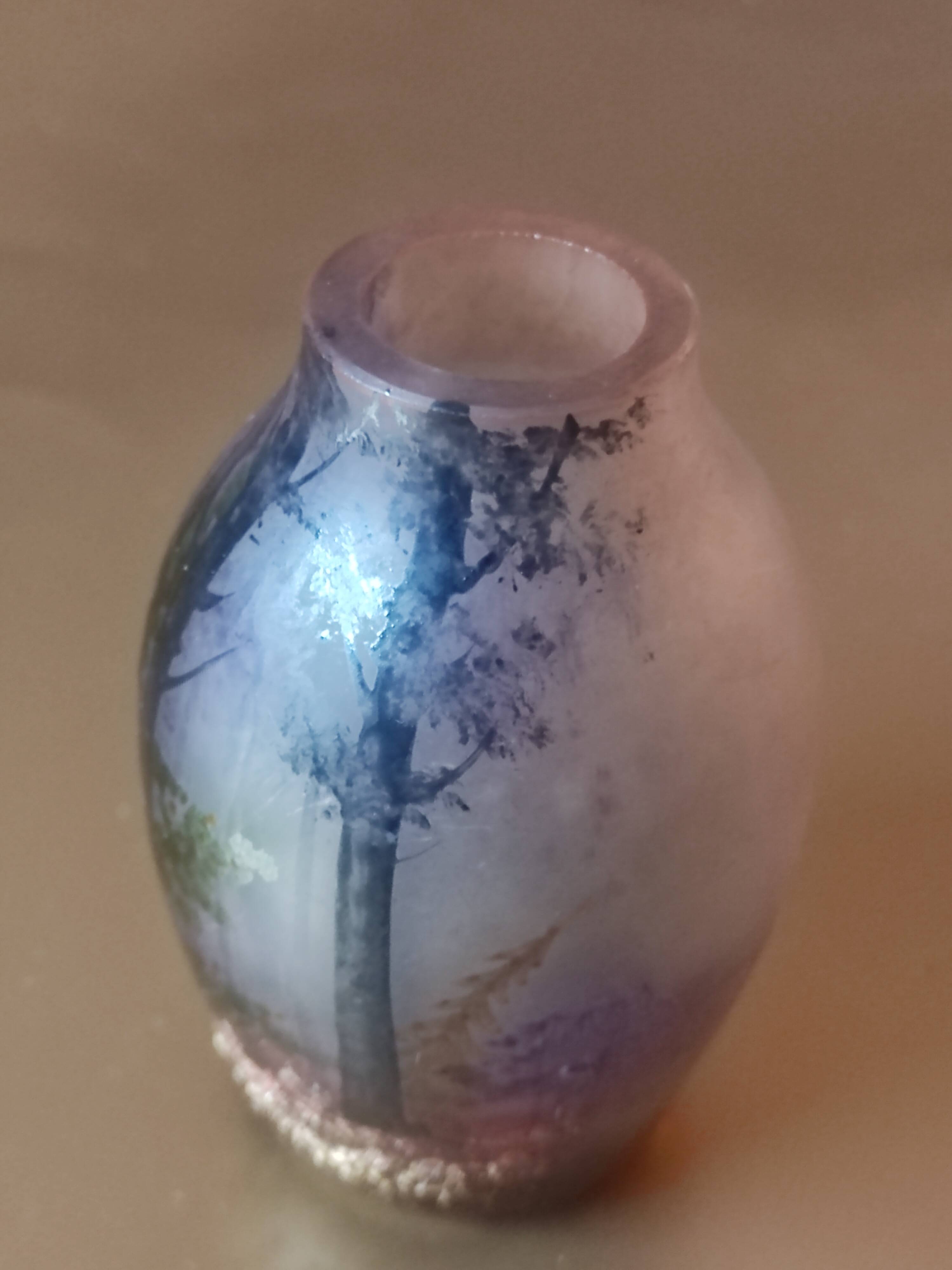 Glass paste vase