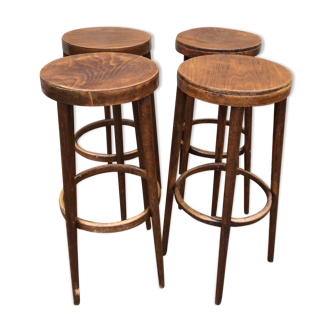 Set of 4 Bauman bar stools