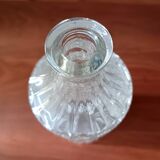 Vintage round clear glass carafe