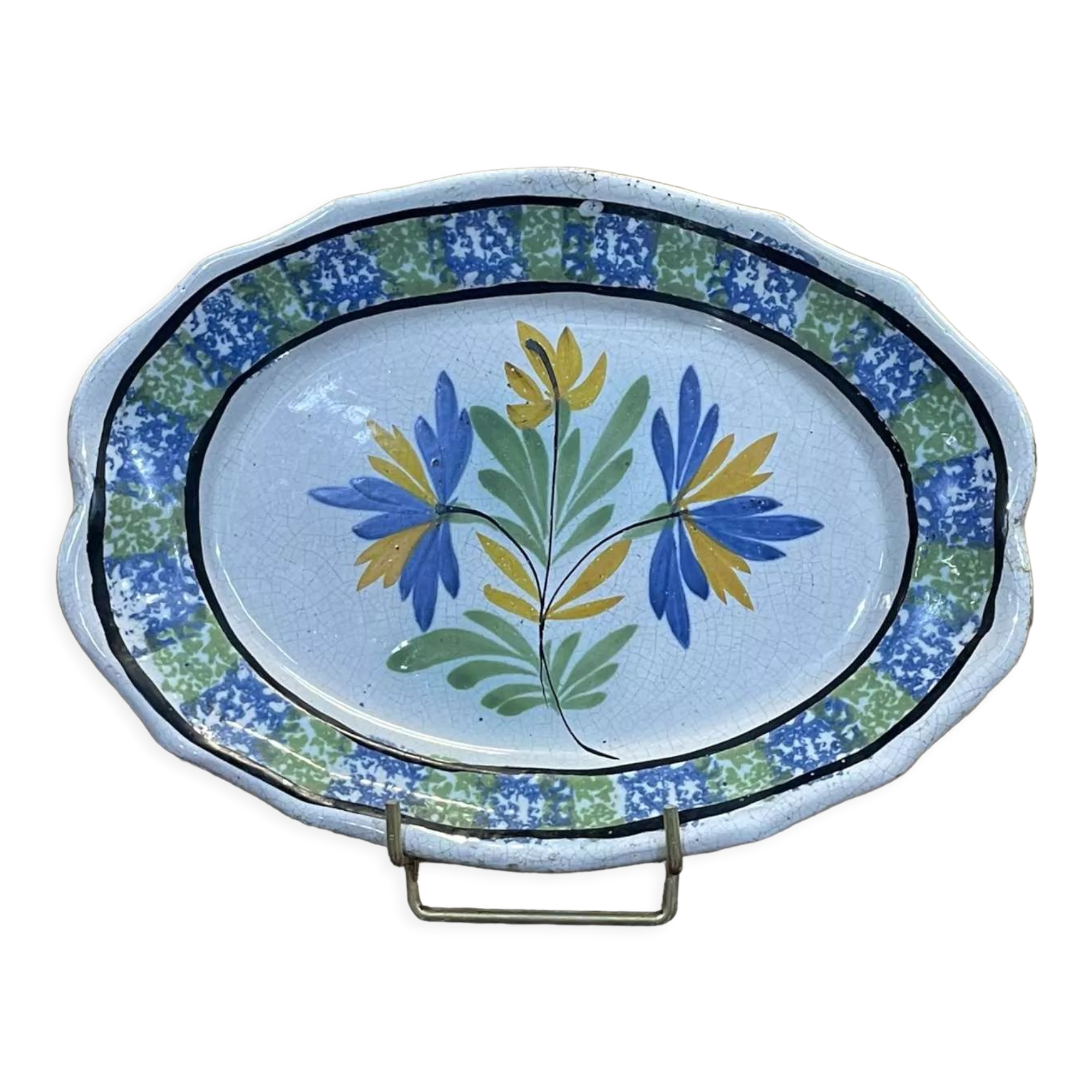 Nineteenth century earthenware dish "black ass"