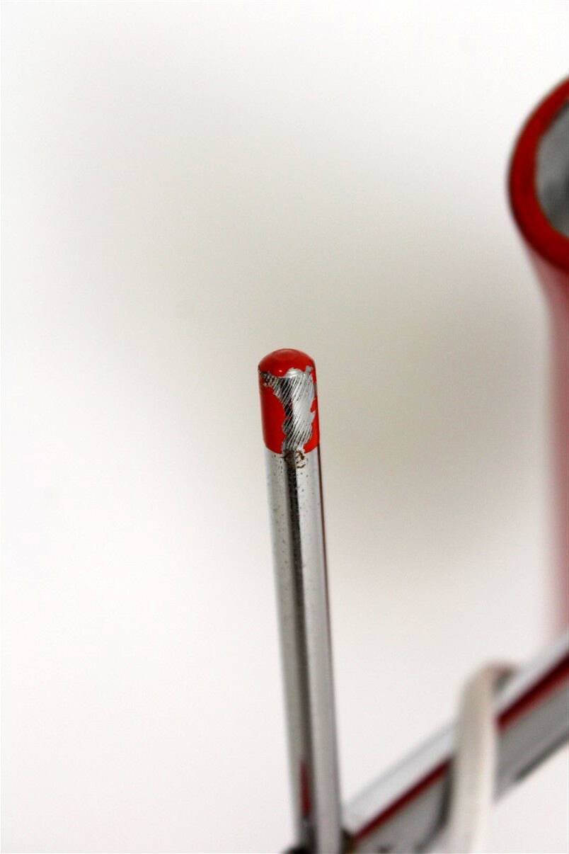 Red Table Lamp by Josef Hurka for Lidokov, 1970s