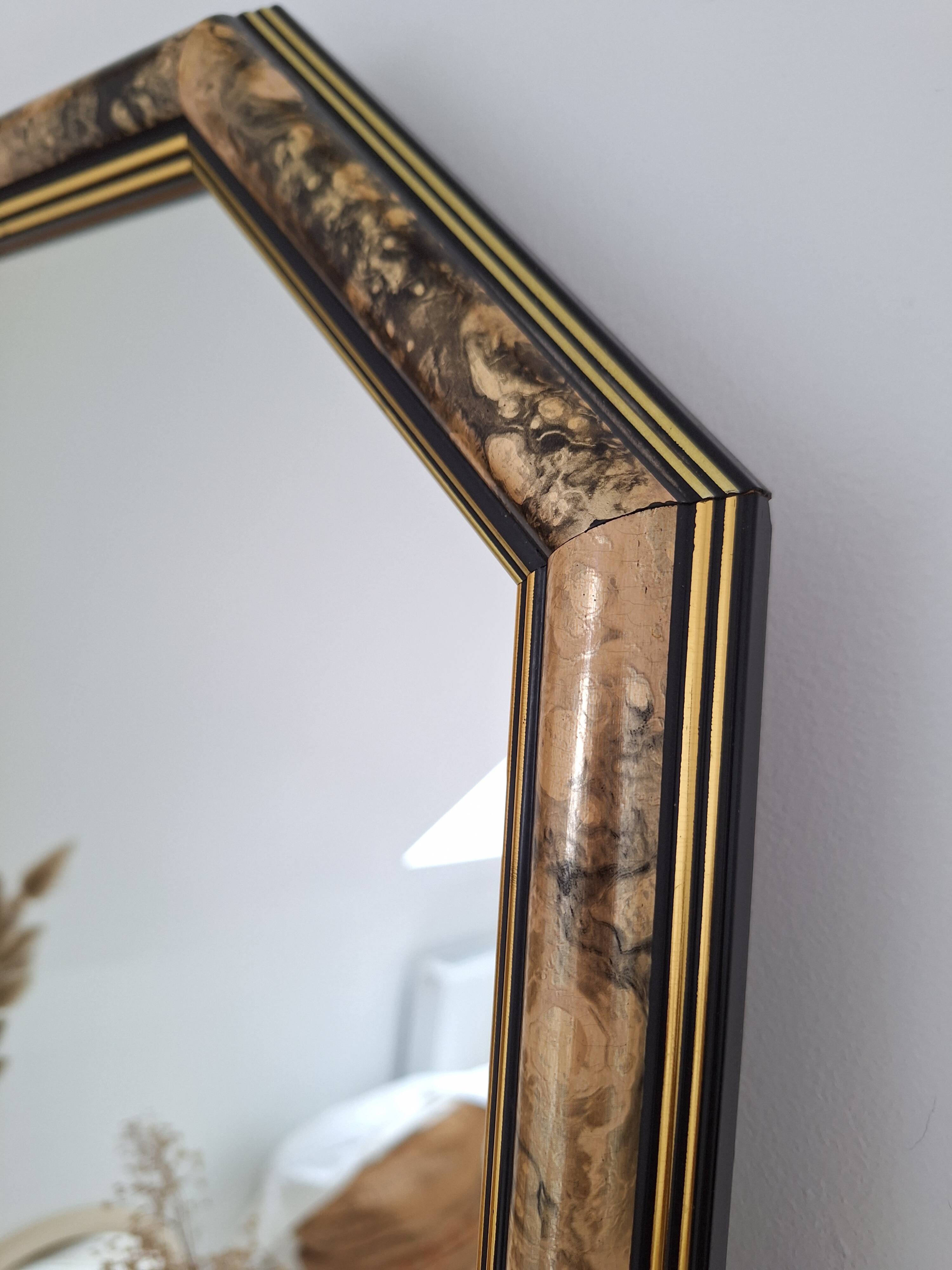 Vintage octagon mirror