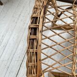 Popular rope, wicker and wood chair